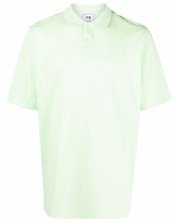Y-3 Logo Print Cotton Polo Shirt
