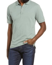 Brax Pete Stretch Cotton Polo Shirt In Avocado At Nordstrom