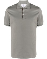 Brunello Cucinelli Short Sleeved Cotton Polo Shirt