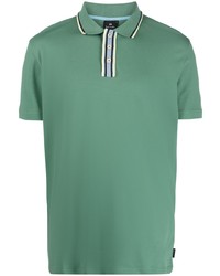 PS Paul Smith Stripe Detail Cotton Polo Shirt