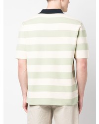 Sunnei Stripe Pattern Short Sleeve Polo Shirt