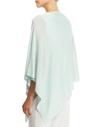 Eileen Fisher Fine Silk Blend Poncho Aurora Plus Size