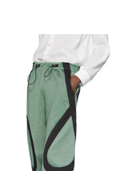 Kiko Kostadinov Green Lasso Knee Lounge Pants