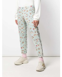 Gucci Lovers Print Cropped Jeans