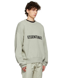 Essentials Green Knit Pullover Sweater
