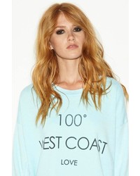 Rebel Yell West Coast Strokes Warm Up Sweater In Vintage Mint