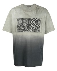 Roberto Cavalli Animalier Patch Gradient T Shirt