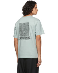 Helmut Lang Blue Distort T Shirt