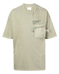 Musium Div. Chest Pocket Logo Print T Shirt