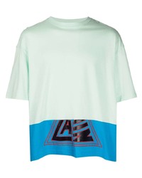 Lanvin Colour Block Logo Print T Shirt