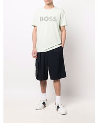 BOSS Fine Line Logo Print T Shirt