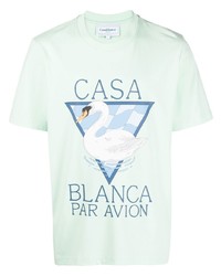 Casablanca Graphic Print Organic Cotton T Shirt
