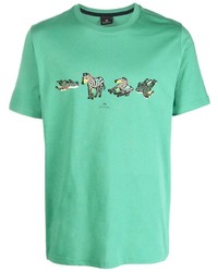 PS Paul Smith Graphic Print Short Sleeved T Shirt