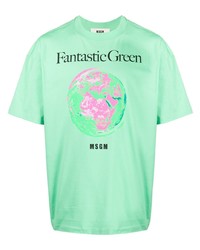 MSGM Graphic Print T Shirt