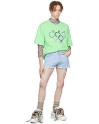 ERL Green Cotton T Shirt
