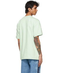 Ader Error Green Foil Tape Logo T Shirt