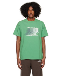 Sporty & Rich Green Gradient T Shirt
