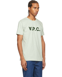 A.P.C. Green Logo T Shirt