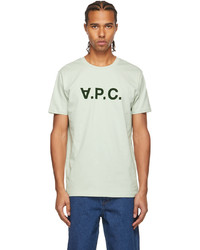 A.P.C. Green Logo T Shirt