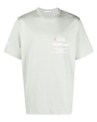 Helmut Lang Grey Logo Print T Shirt