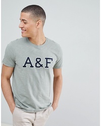 Abercrombie & Fitch Legacy Print Logo T Shirt In Green
