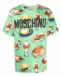 Moschino Logo Food Print T Shirt