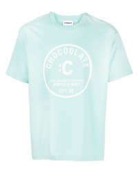 Chocoolate Logo Print Cotton T Shirt