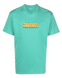 Carhartt WIP Logo Print Organic Cotton T Shirt