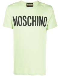 Moschino Logo Print Round Neck T Shirt