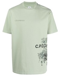 C.P. Company Logo Print Short Sleeved T Shirt