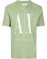 Armani Exchange Logo Print Short Sleeved T Shirt