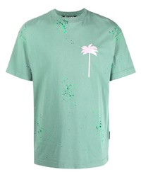 Palm Angels Palm Tree Print T Shirt