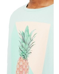 Topman Pineapple Graphic Boxy T Shirt