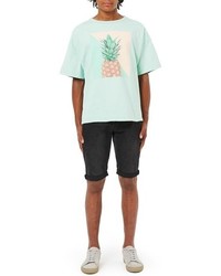 Topman Pineapple Graphic Boxy T Shirt