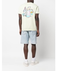 PS Paul Smith Rabbit Print Organic Cotton T Shirt