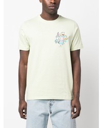 PS Paul Smith Rabbit Print Organic Cotton T Shirt