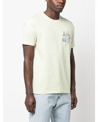 PS Paul Smith Rabbit Print Organic Cotton T Shirt