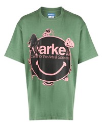 MARKET Smiley Graphic Print Cotton T Shirt