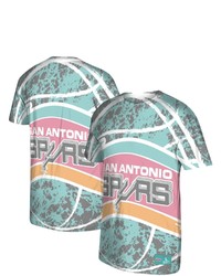 Mitchell & Ness Teal San Antonio Spurs Hardwood Classics Jumbotron T Shirt At Nordstrom