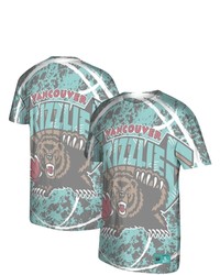 Mitchell & Ness Teal Vancouver Grizzlies Hardwood Classics Jumbotron T Shirt
