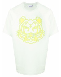 Kenzo Tiger Head Print Short Sleeved T Shirt
