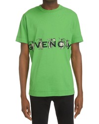 Givenchy X Josh Smith Reaper Print Graphic Tee In 339 Apple Green At Nordstrom
