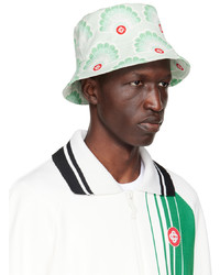 Casablanca Green Printed Denim Bucket Hat