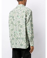 Maison Mihara Yasuhiro Dollar Bill Long Sleeve Shirt