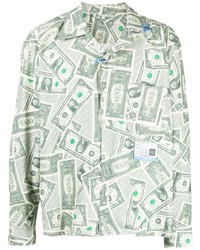 Maison Mihara Yasuhiro Dollar Bill Long Sleeve Shirt