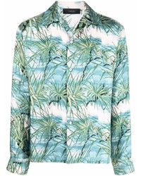 Amiri Floral Aloha Printed Bowling Shirt