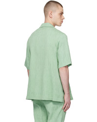 Taakk Green Jacquard Shirt
