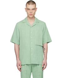 Taakk Green Jacquard Shirt