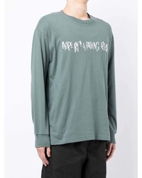 AAPE BY A BATHING APE Aape By A Bathing Ape Logo Print Long Sleeve T Shirt