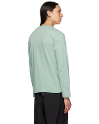 Comme Des Garcons Homme Plus Green Graphic Long Sleeve T Shirt